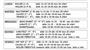 ATTIVITA’ SPORTIVA POST-SCOLASTICA 2025/2026